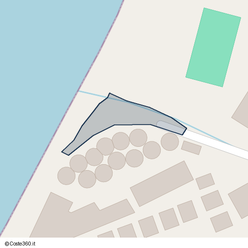 Posizione della spiaggia Spiaggia nei pressi di Contrada Torre Ruffa, San Nicolò, 89866