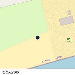 Posizione della concessione balneare Comune di Terracina, A. 2014, N. TE-202