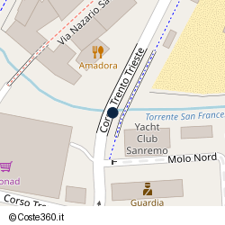 Posizione della concessione demaniale marittima Comune di San Remo, A. 2022, N. 21