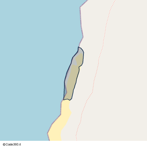 Posizione della spiaggia Spiaggia nei pressi di Tresnuraghes, 09079