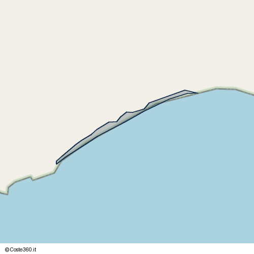 Posizione della spiaggia Spiaggia nei pressi di Litoranea, Mattinata