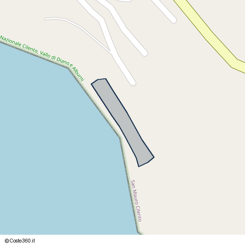 Posizione della spiaggia Spiaggia nei pressi di San Mauro Cilento