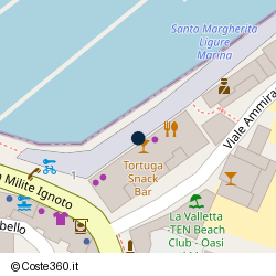 Posizione della concessione balneare Comune di Santa Margherita Ligure, A. 2009, N. 46