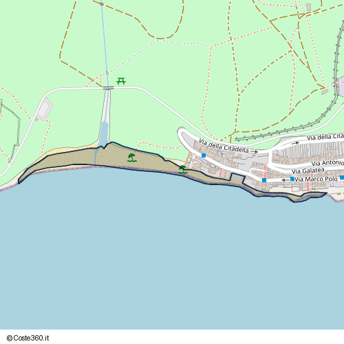 Posizione della spiaggia Spiaggia nei pressi di Via Pigafetta, Castelvetrano, 91022