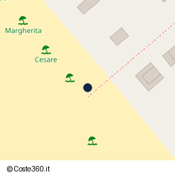 Posizione della concessione demaniale marittima Comune di Forte Dei Marmi, A. 2007, N. 13