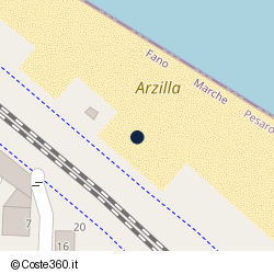 Posizione della concessione balneare Comune di Fano, A. 2015, N. 19