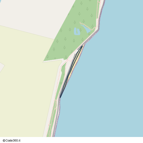 Posizione della spiaggia Spiaggia nei pressi di Comacchio, 44022