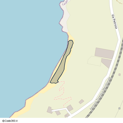 Posizione della spiaggia Spiaggia nei pressi di Via Pietrosa, Palmi, 89015