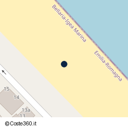 Posizione della concessione demaniale marittima Comune di Bellaria-Igea Marina, A. 2005, N. 204
