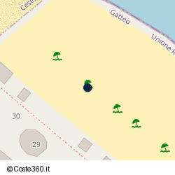 Posizione della concessione balneare Comune di Gatteo, A. 2012, N. 09