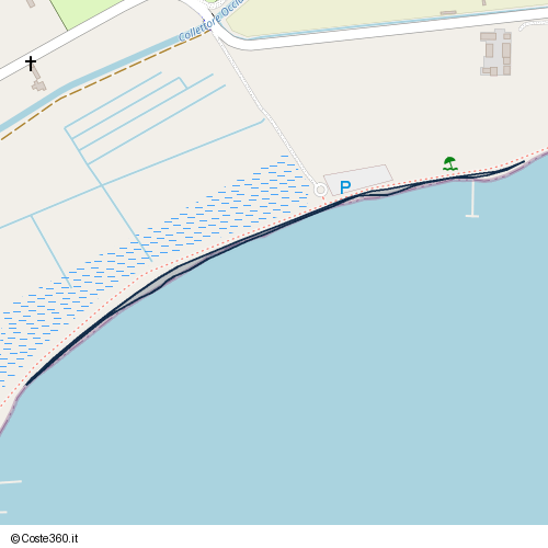 Posizione della spiaggia Spiaggia nei pressi di Via Talamone Ovest, Orbetello