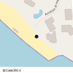 Posizione della concessione balneare Comune di Santa Marinella, A. 2021, N. 135