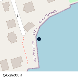 Posizione della concessione balneare Comune di Santa Marinella, A. 2008, N. 151