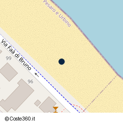 Posizione della concessione demaniale marittima Comune di Fano, A. 2010, N. 25