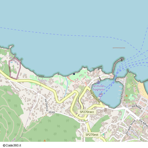 Posizione della spiaggia Spiaggia nei pressi di Via Sant'Alessandro, Ischia, 80077