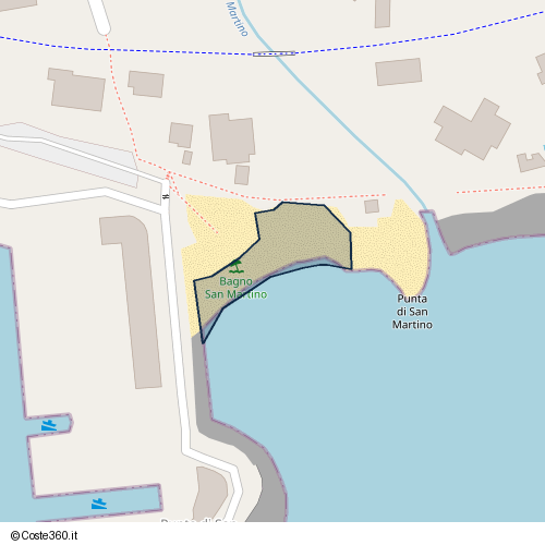 Posizione della spiaggia Spiaggia nei pressi di 008_0249, Sanremo, 18038