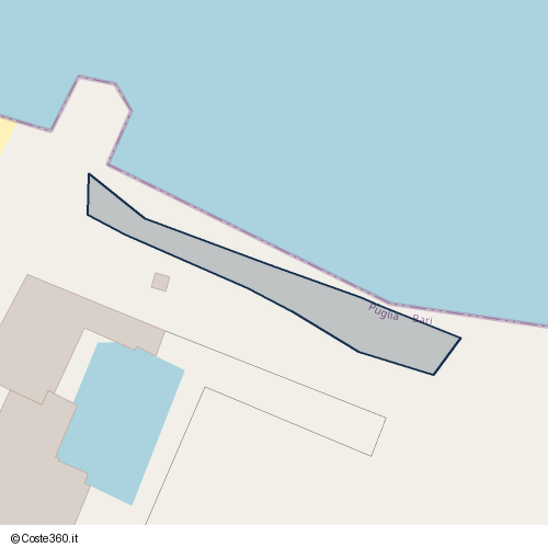 Posizione della spiaggia Spiaggia nei pressi di Via Bari, Giovinazzo, 70054