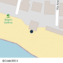 Posizione della concessione balneare Comune di Castiglione Della Pescaia, A. 2009, N. 22