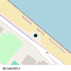Posizione della concessione balneare Comune di Mondolfo, A. 2015, N. 3003