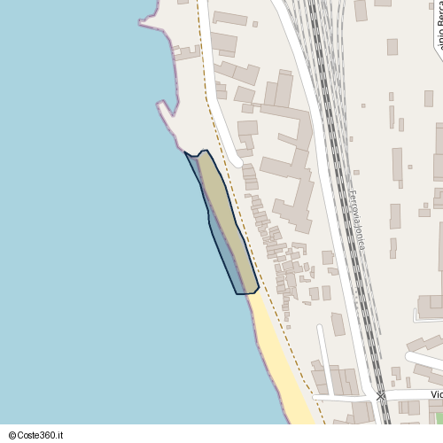 Posizione della spiaggia Spiaggia nei pressi di Reggio di Calabria, 89129