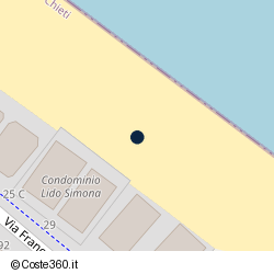 Posizione della concessione demaniale marittima Comune di Francavilla Al Mare, A. 2021, N. 06