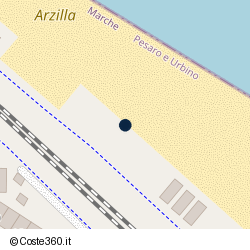 Posizione della concessione demaniale marittima Comune di Fano, A. 2024, N. 13