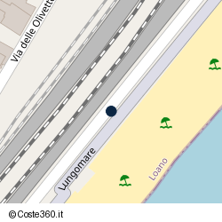 Posizione della concessione demaniale marittima Comune di Loano, A. 2010, N. 197