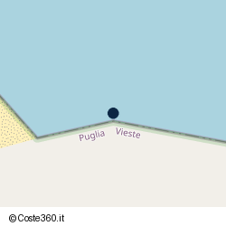 Posizione della concessione balneare Comune di Vieste, A. 2008, N. 88