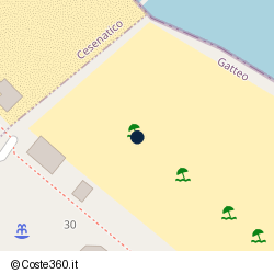 Posizione della concessione balneare Comune di Gatteo, A. 2012, N. 08
