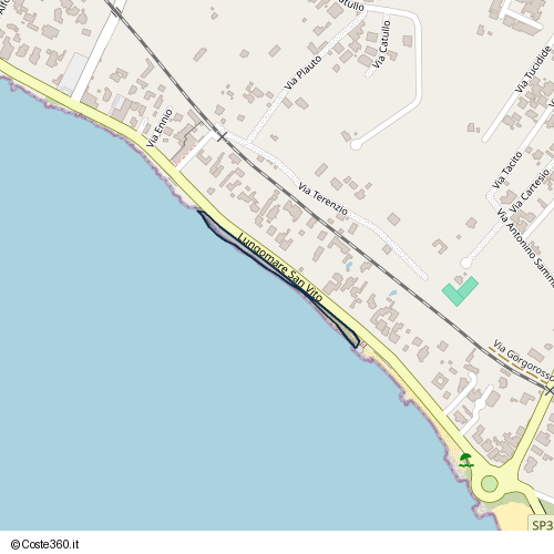 Posizione della spiaggia Spiaggia nei pressi di Lungomare San Vito 143, Mazara del Vallo, 91026