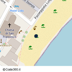Posizione della concessione balneare Comune di Alassio, A. 2005, N. 76