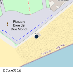 Posizione della concessione balneare Autorità Portuale di Mar Ligure Occidentale, A. 2021, N. SAV113