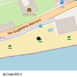 Posizione della concessione balneare Comune di Varazze, A. 2009, N. 133BIS