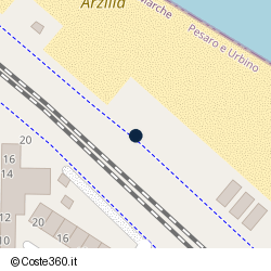 Posizione della concessione demaniale marittima Comune di Fano, A. 2014, N. 80
