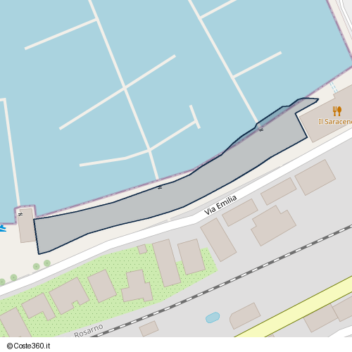 Posizione della spiaggia Spiaggia nei pressi di Via Emilia, Vibo Valentia, 89900