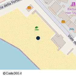 Posizione della concessione balneare Comune Cecina, A. 2015, N. 57