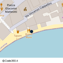 Posizione della concessione balneare Comune di Sestri Levante, A. 2023, N. TEMP003