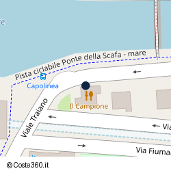 Posizione della concessione balneare Autorità Portuale di Mar Tirreno Centro Settentrionale, A. 2025, N. 0001