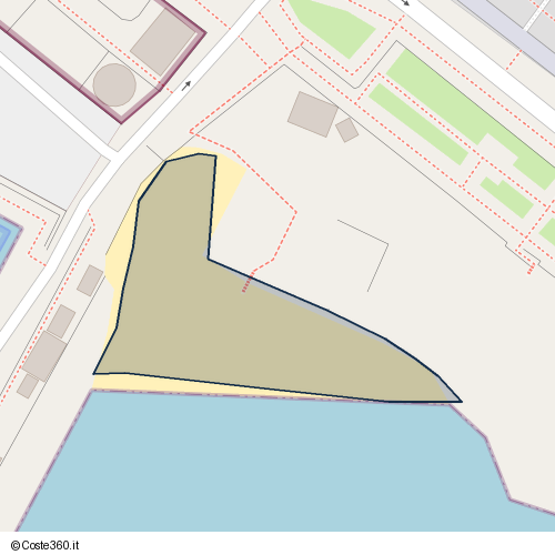 Posizione della spiaggia Spiaggia nei pressi di Lungomare Akragas, Agrigento, 92100