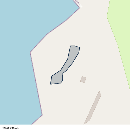 Posizione della spiaggia Spiaggia nei pressi di SP122, Leporano, 74026