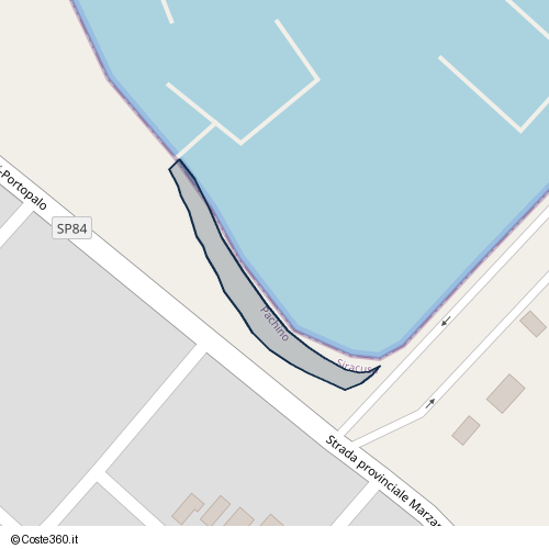 Posizione della spiaggia Spiaggia nei pressi di Strada provinciale Marzamemi-Portopalo, Pachino, 96018