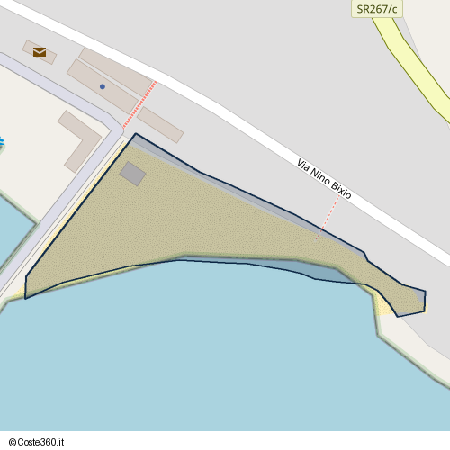 Posizione della spiaggia Spiaggia nei pressi di Via Nino Bixio, Pollica, 84068