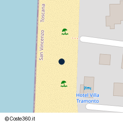 Posizione della concessione balneare Comune di San Vincenzo, A. 2010, N. 17