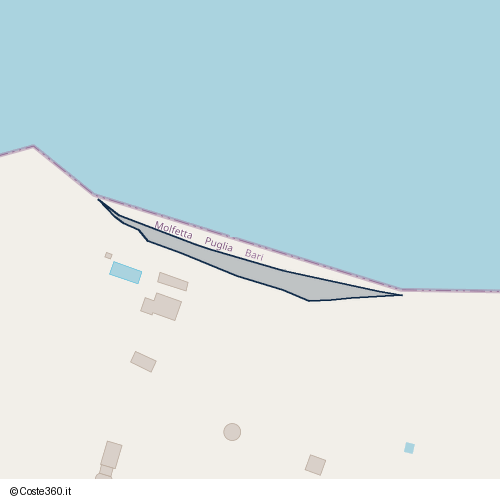 Posizione della spiaggia Spiaggia nei pressi di Molfetta, 76011