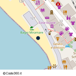 Posizione approssimativa di Bagni Miramare