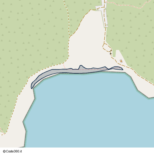 Posizione della spiaggia Spiaggia nei pressi di Strada Provinciale 18, Crabonaxa/Villasimius, 09049