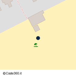 Posizione della concessione demaniale marittima Comune di Terracina, A. 2014, N. TE-145