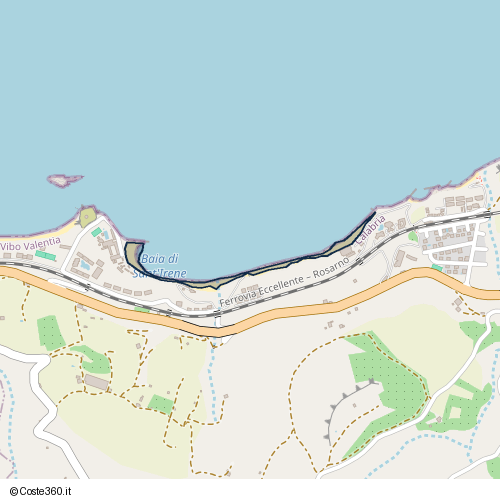 Posizione della spiaggia Spiaggia nei pressi di Briatico, 89868