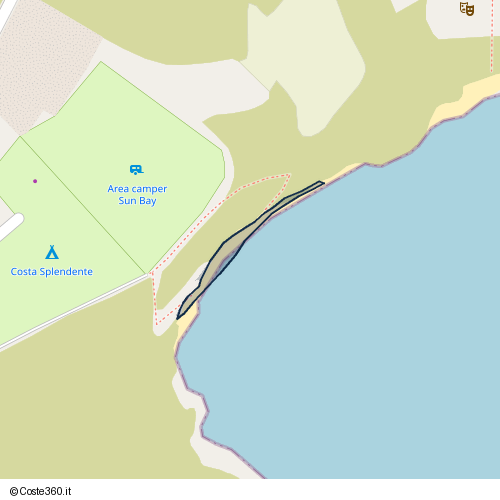 Posizione della spiaggia Spiaggia nei pressi di SP44, Isola di Capo Rizzuto