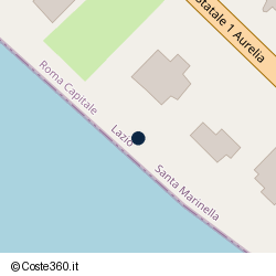 Posizione della concessione balneare Comune di Santa Marinella, A. 2008, N. 106